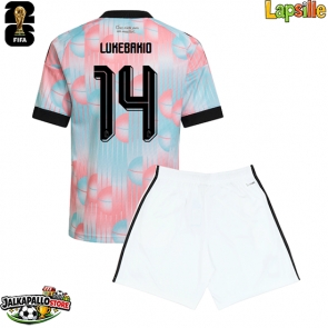 Belgia Dodi Lukebakio #14 Vieraspaita Lapsille MM-kisat 2026 Lyhythihainen (+ shortsit)
